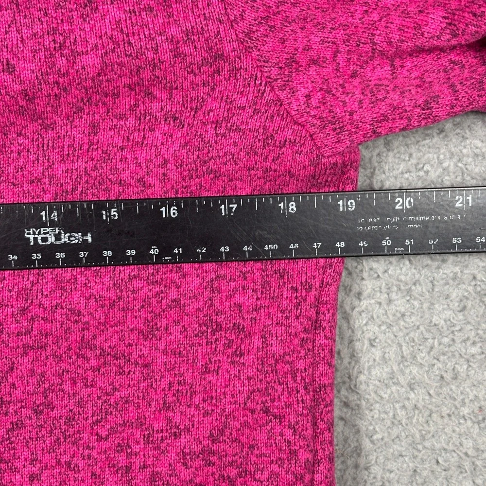 The North Face Jacket Girls XL Pink Crescent Full Zip Sweater Fleece Heathered